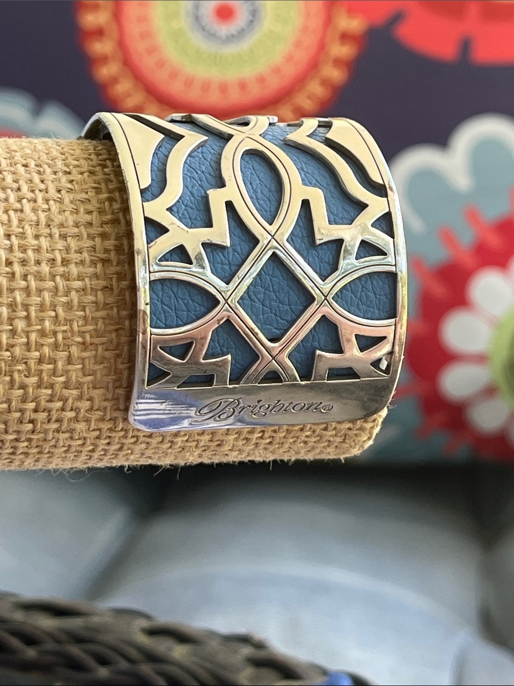 Brighton Christo Toledo Wide Cuff Bracelet Set 2 Leather straps included